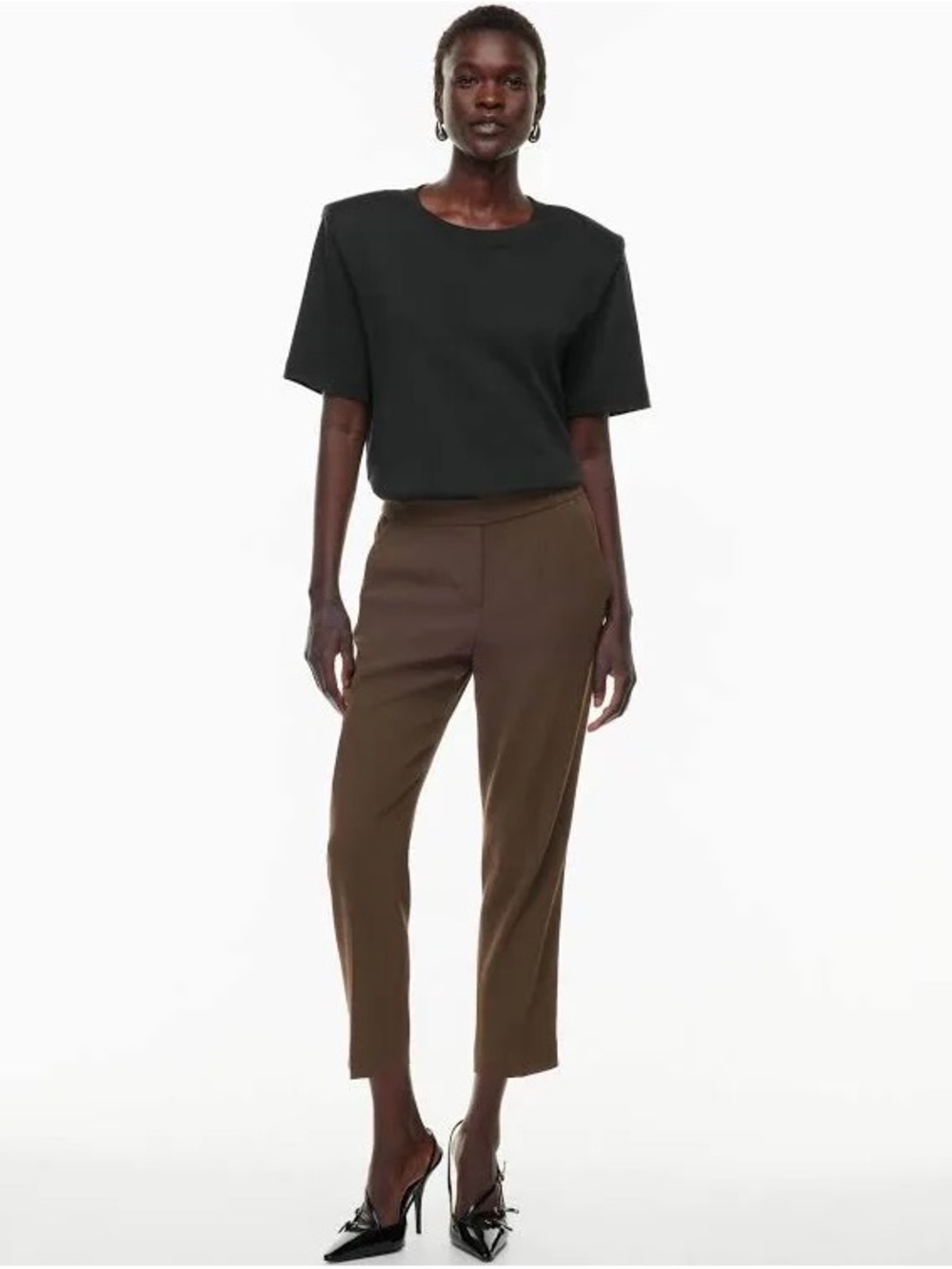 Babaton Aritzia Conan Cropped Pant - Women’s 12, Rich Mocha Brown